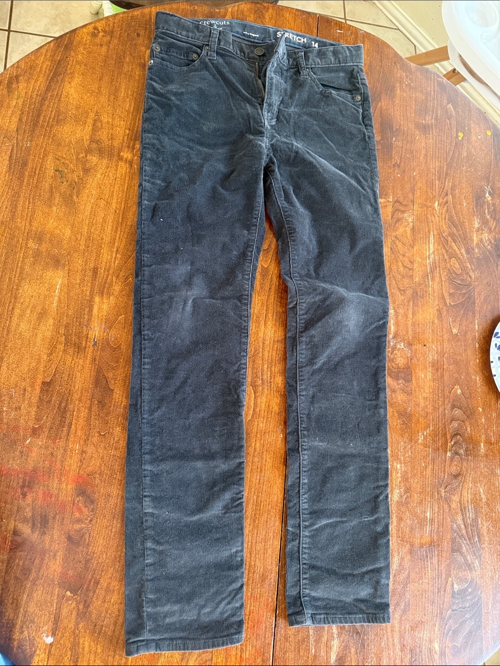 Crewcuts Black Slim Straight Corduroy Jeans